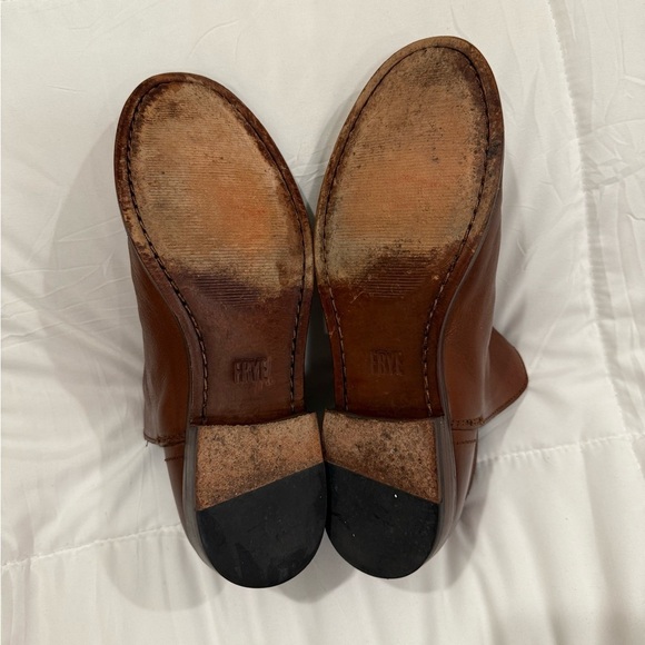 Frye Elyssa Leather Ankle Booties – Cognac – Women’s Size 7 main image 6